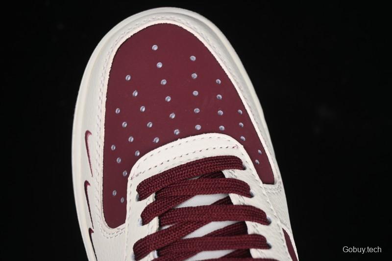 Nike Air Force 1 '07 Low The North Face Collaboration Burgundy Swoosh Casual Sneakers - KK1988-042