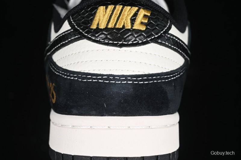 Nike SB Dunk Low Supreme Year of the Snake Limited Edition Black Snake Print Low-Top Casual Sneakers - XS1086-016