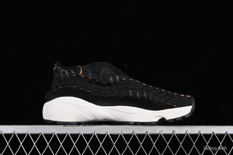 Nike Air Footscape Woven Asymmetrical Woven Slip-Resistant Low-Top Lifestyle Sneakers - FQ8129-010