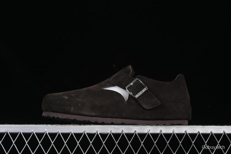 Birkenstock London BS Unisex Slip-On Casual Shoes with Soft Suede Leather and Lambswool Insole - BS
