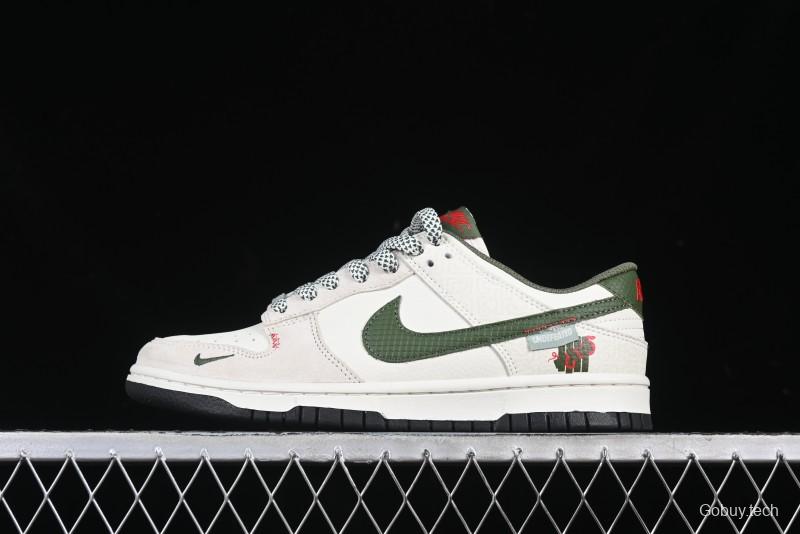 Nike SB Dunk Low UN Collaboration Year of the Snake Limited Edition Green Snake Swoosh Anniversary Custom Low-Top Casual Sneakers - DJ2024-070