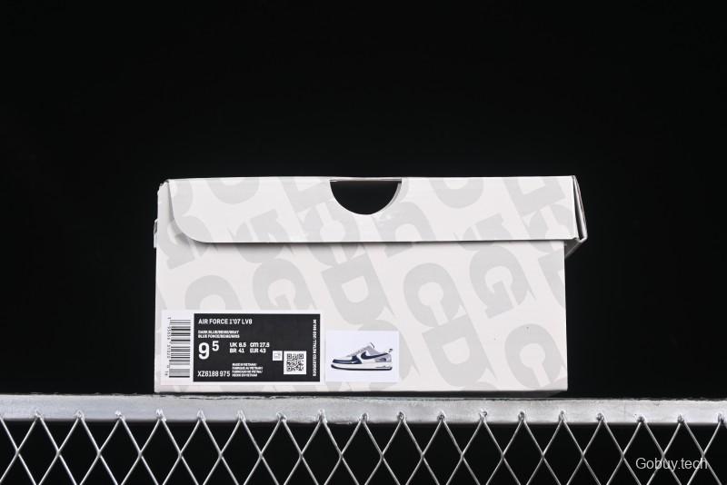 Nike Air Force 1 '07 Low The North Face Collaboration Beige Grey Navy Swoosh Casual Sneakers - XZ6188-975