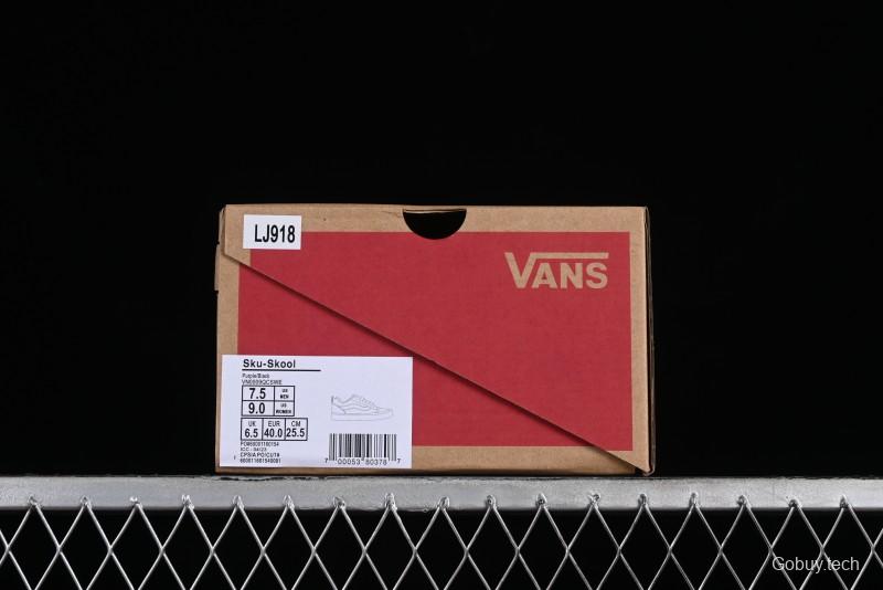 Vans Classics Knu Skool Black Purple Slip-On Shoes - VN0009QCSWE