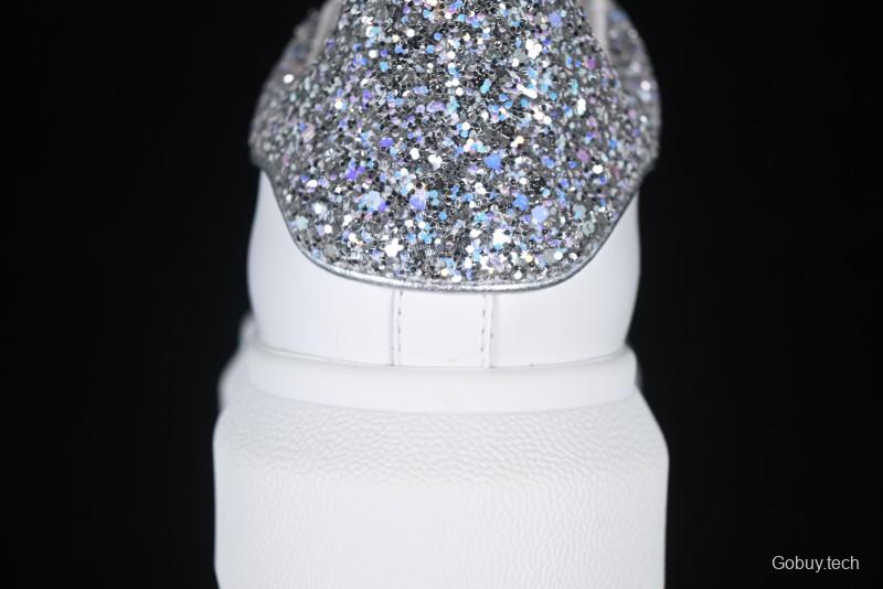 Alexander McQueen Oversized Sneakers with White Crystals - D.E5
