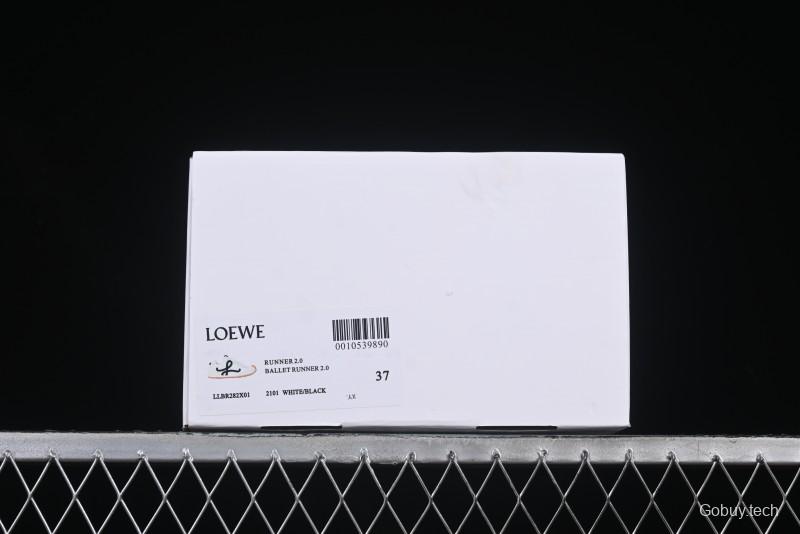 Loewe Ballet Runner 2.0 Sneakers Retro Style Low-Profile Casual Sports Shoes with Asymmetric Toe Design - Ballet Runner 2.0