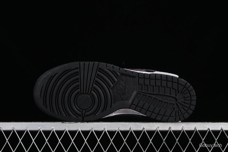 Nike Dunk Low Panda Prank Universe Exploration - Black Purple SB Strap Low Top Casual Skate Shoes - DV0831-002