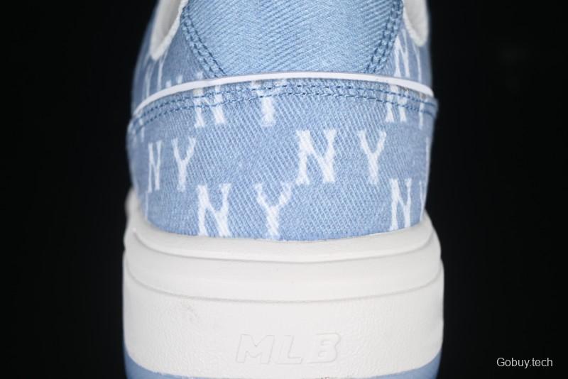 New York Yankees Chunky Liner Mid Denim Monogram Sandals with Thick Sole - 3ASXS015N50BLS