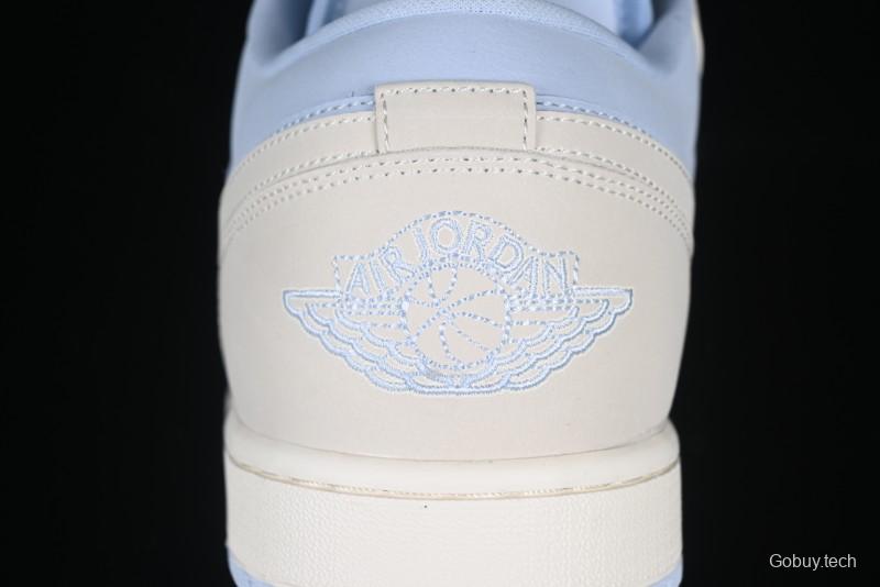 Nike Air Jordan 1 Low "Hydrogen Blue" Casual Sneakers with Retro Design - IB4003-407