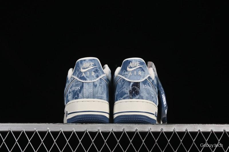 Nike Air Force 1 '07 Low LV Collaboration Blue Denim Casual Sneakers - SC9207-532
