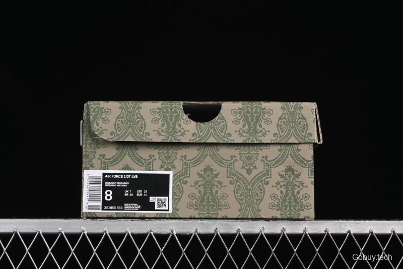Nike Air Force 1'07 Low Gucci Collaboration Green Grey Pattern Casual Sneakers - XS1958-563