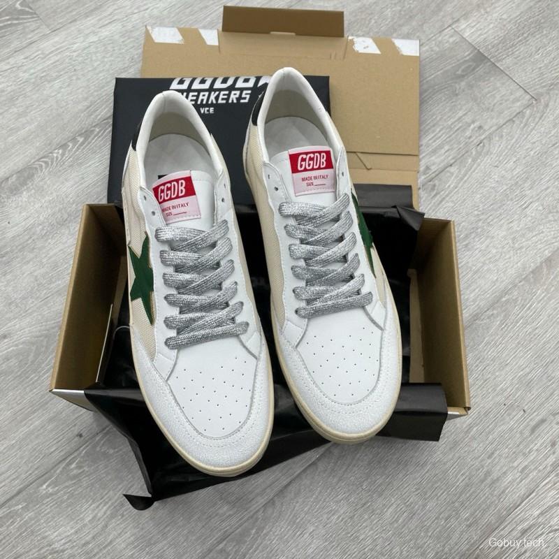 2024 Unisex GGDB White Green Suede Leather Sneaker MJ00260
