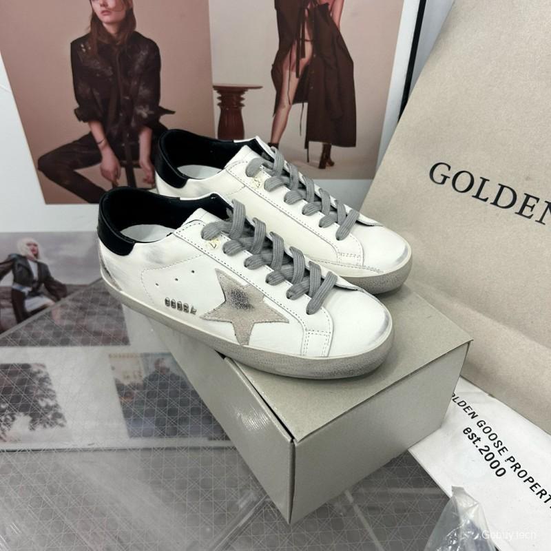 2024 Unisex GGDB White Black Leather Sneakers