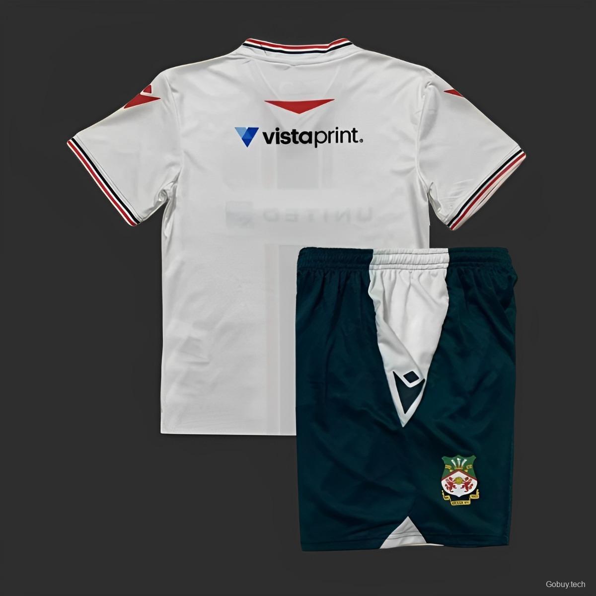 23/24 Kids Wrexham Away White Jersey