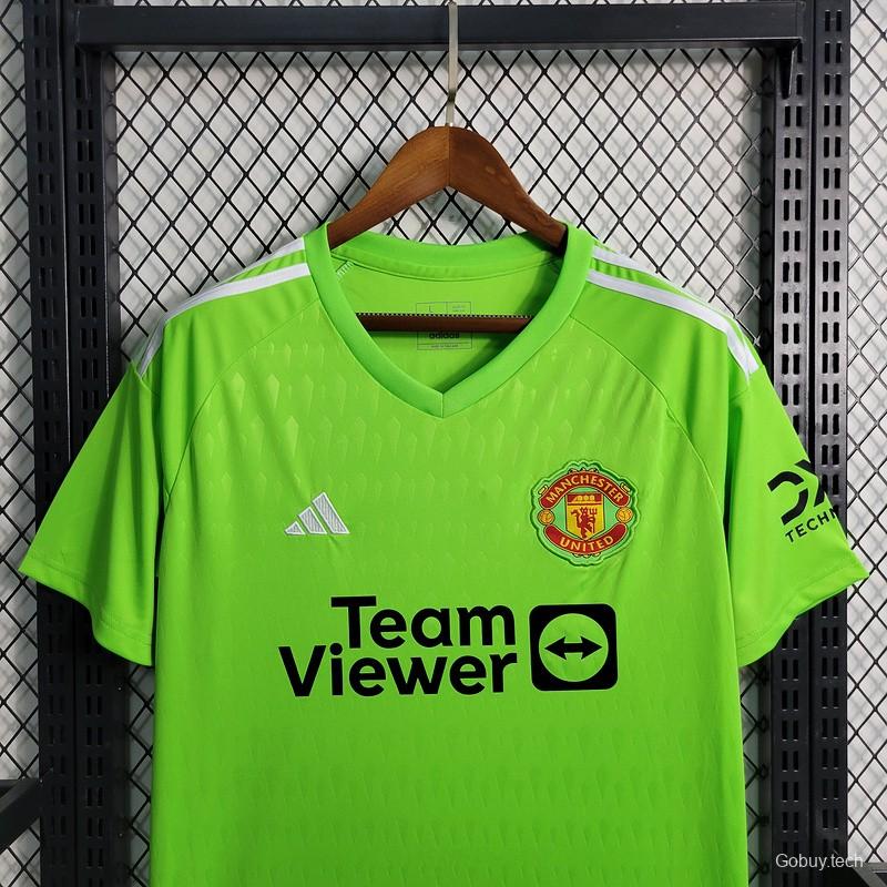 23/24 Manchester Untied Green Goalkeeper Jersey