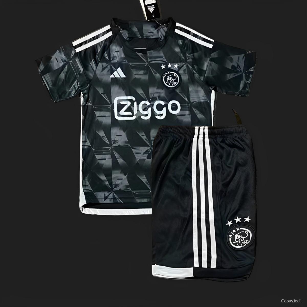 23/24 Kids Ajax Third Black Jersey