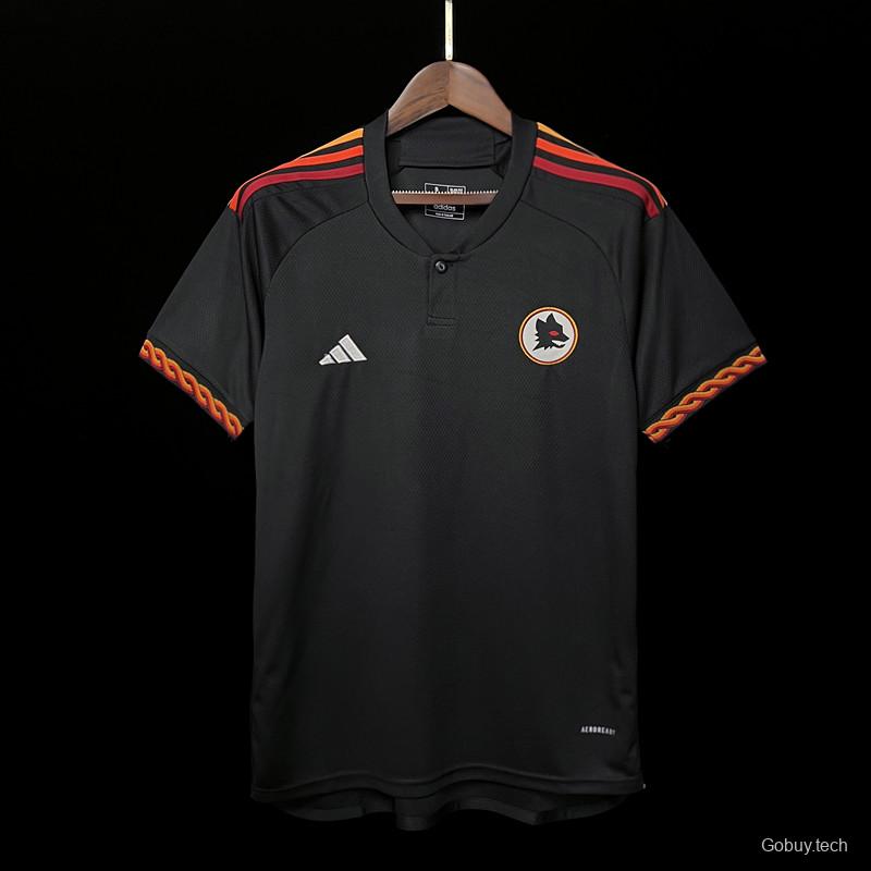 23/24 Roma Third Black Jersey