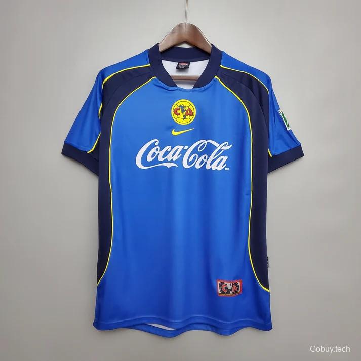 Retro 01/02 Club America Away Blue Jersey