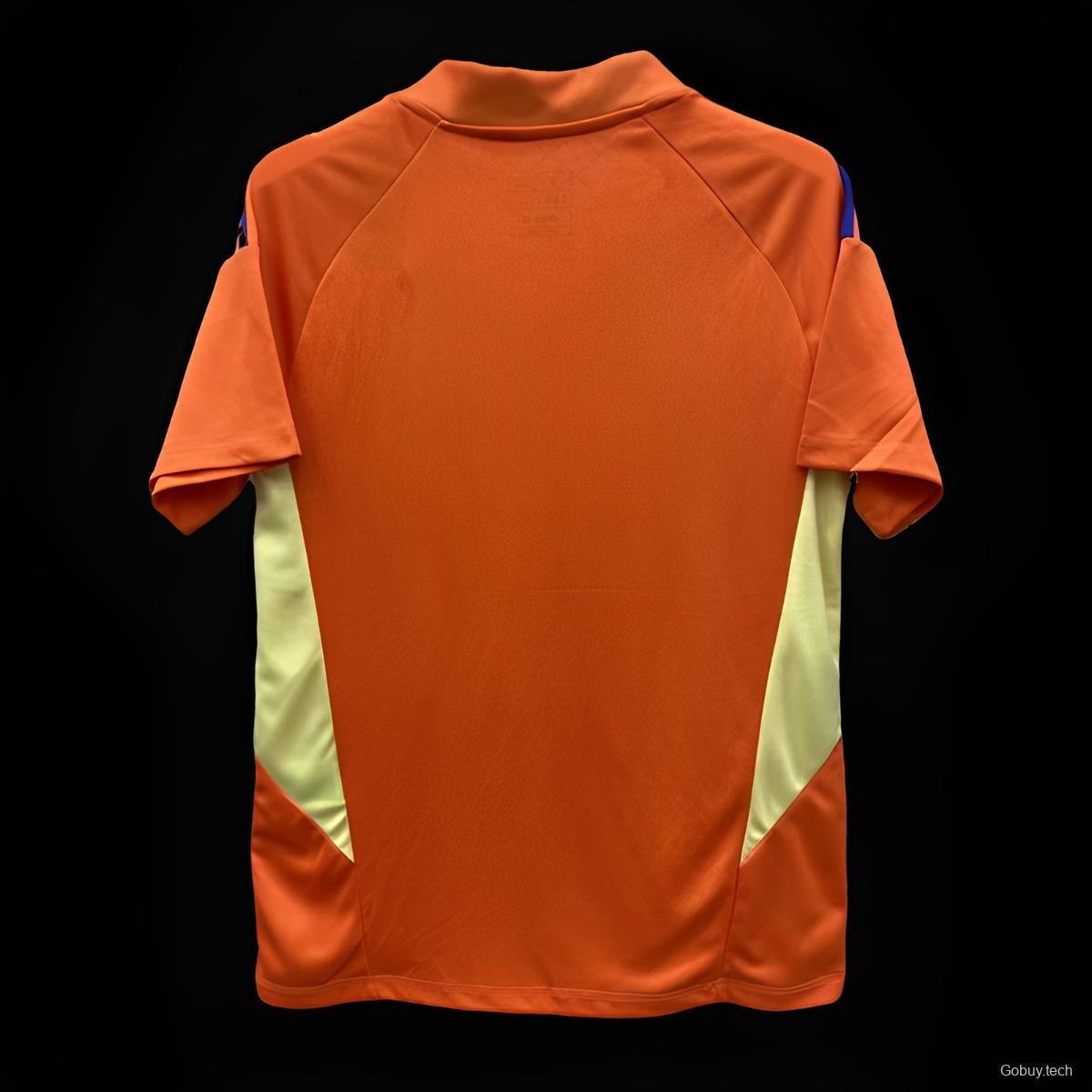 2024 Italy Orange Goalkeeper Jersey