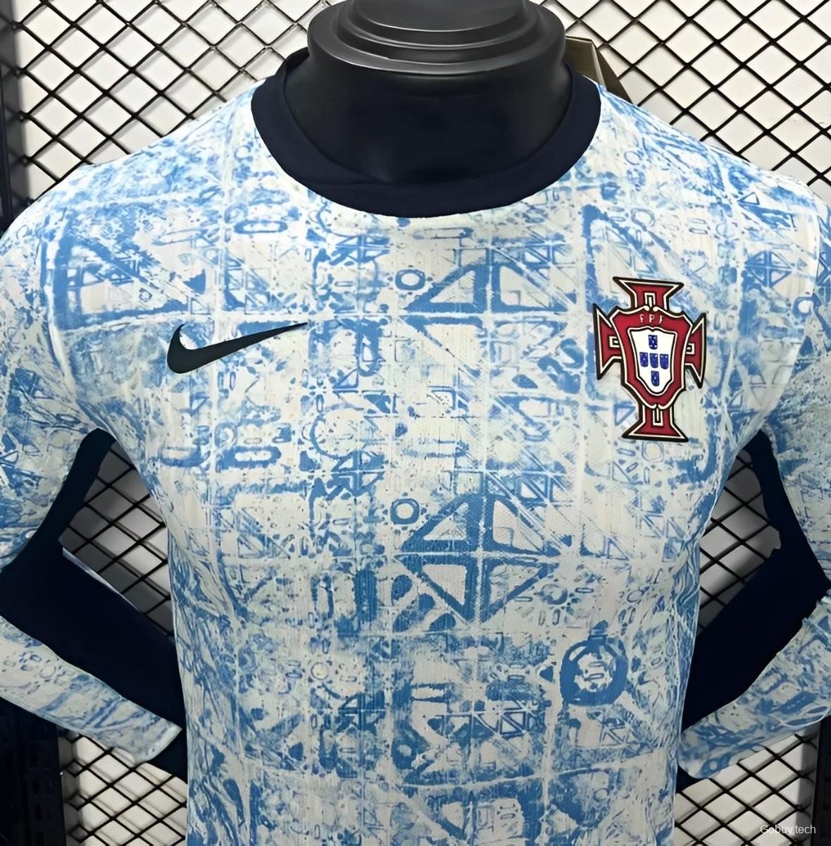 Player Version 2024 Portugal Away Long Sleeve Jersey