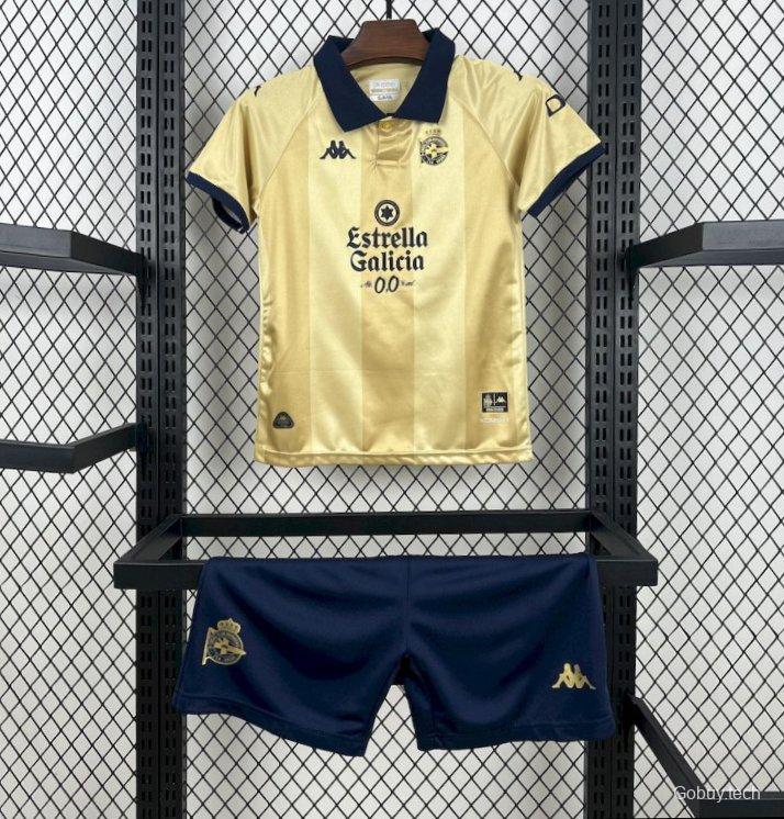 2025/26 KidsDeportivo De La Coruna 25th Anniversary Edition Kit